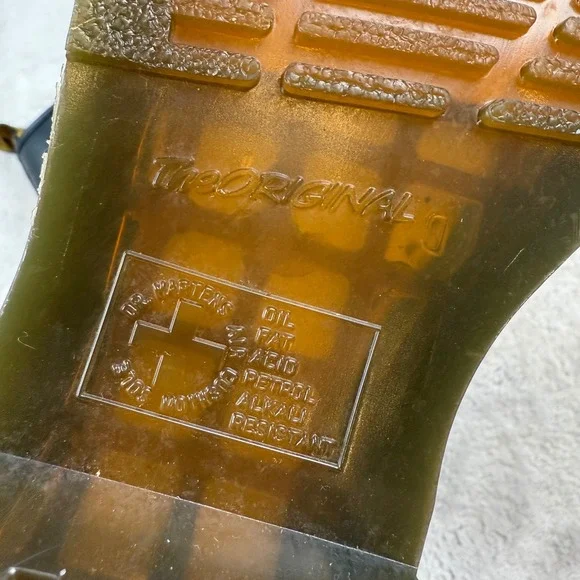 Dr Martens 1460 Black Leather Lace Up Ankle Boots Women's US 6 UK 4 EU 37 - Picture 8 of 8